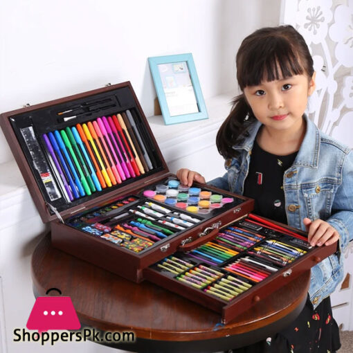 123 Pcs Art seta Children's Painting Brush Painting Set School Supplies Gift Box Tools Student Crayon Lead Art Stationery