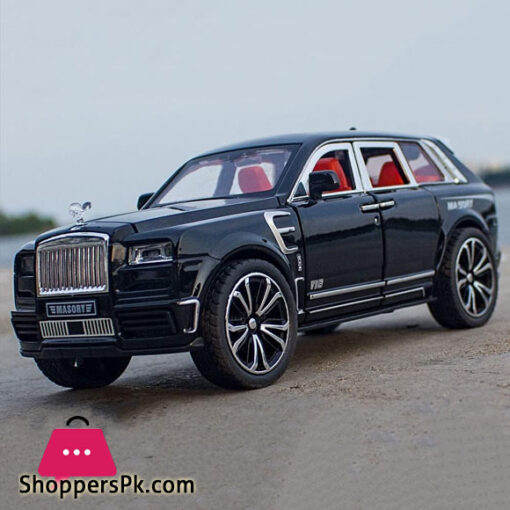 1:24 Roller Skating Royce Cullinan MASORY Alloy SUV Luxury Car Model Diecast Metal Toy Car Model Simulation Sound and Light Gift for Children