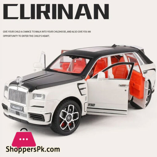 1:24 Roller Skating Royce Cullinan MASORY Alloy SUV Luxury Car Model Diecast Metal Toy Car Model Simulation Sound and Light Gift for Children