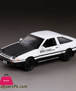 1:28 INITIAL D AE86 Alloy Car Model Diecasts & Toy Vehicles With Sound Light Pull Back Car Collection Kids Toys Gift