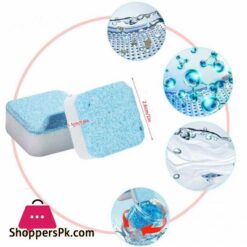 12Pcs Washing Machine Cleaning Tablets Effective Water Tank Descaling Agent Washing Machine Cleaner Effervescent Tablets