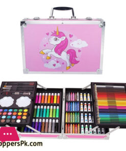 145 Pieces Painting Art Set Children'S Painting Box Brush Crayon Artist Printing Art Set Aluminum Box - Image 3