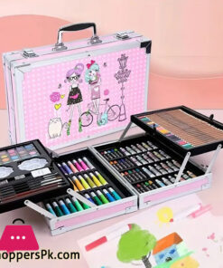 145 Pieces Painting Art Set Children'S Painting Box Brush Crayon Artist Printing Art Set Aluminum Box - Image 2