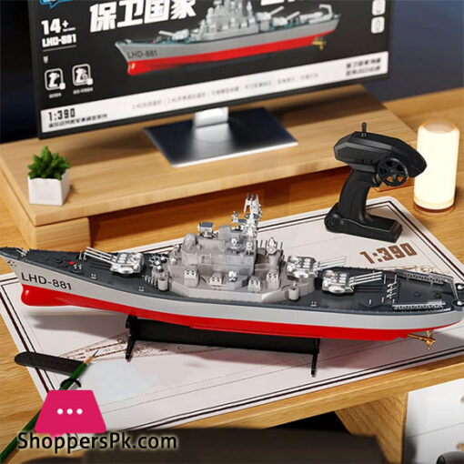 2.4G Remote Control Boat toys Ship Warship Launchable Toy Ship Simulation Mothership New Battleship Gift