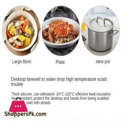 2Pcs Table Coasters Beer Coasters Round Placemat Cushion Table Coasters Fruit Silicone Bowl Placemats Nordic Dish Mat Decorate Insulation Pads Yellow Table Mat Desktop Mat