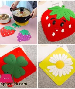 2Pcs Table Coasters Beer Coasters Round Placemat Cushion Table Coasters Fruit Silicone Bowl Placemats Nordic Dish Mat Decorate Insulation Pads Yellow Table Mat Desktop Mat