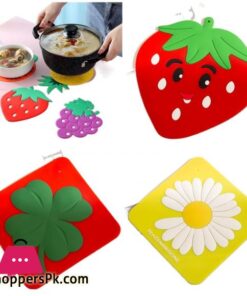 2Pcs Table Coasters Beer Coasters Round Placemat Cushion Table Coasters Fruit Silicone Bowl Placemats Nordic Dish Mat Decorate Insulation Pads Yellow Table Mat Desktop Mat