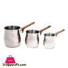 3-Piece Coffee Warmer Set Stainless Steel