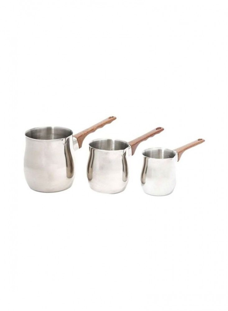 3-Piece Coffee Warmer Set Stainless Steel