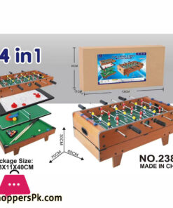 4 in 1 Multi Game Table Set Tabletop Foosball Table Hockey Table Billiard Pool Table Ping Pong Table with All Accessory