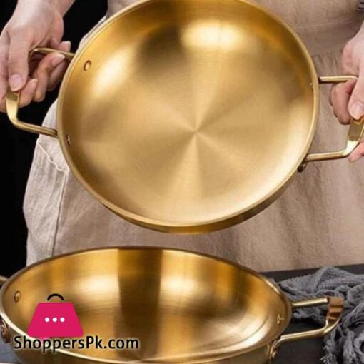 Golden Noodle Pot Korean style Stainless Steel Soup Pot Gas Induction Pot 26 cm