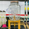 4Ltrs Beverage Dispenser With With Acrylic Ice Infuser Tube Inside.
