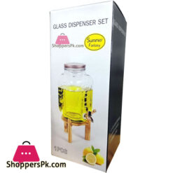 4Ltrs Beverage Dispenser With With Acrylic Ice Infuser Tube Inside.