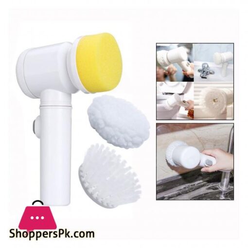 5 in 1 Magic Brush Nylon Bathtub Electric Multi functional Household Tools Bath Kitchen Cleaning Brush Window Cleaner