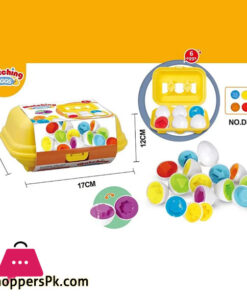 6 Pcs Smart Eggs Puzzle Toys for Kids Early Education Recognize Color Shape Matching Puzzle 3D Egg Montessori