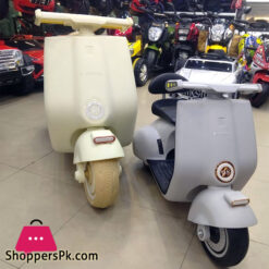 6V Small Vintage Electric Vespa Style Bike For Kids 3 Wheel Motorcycle