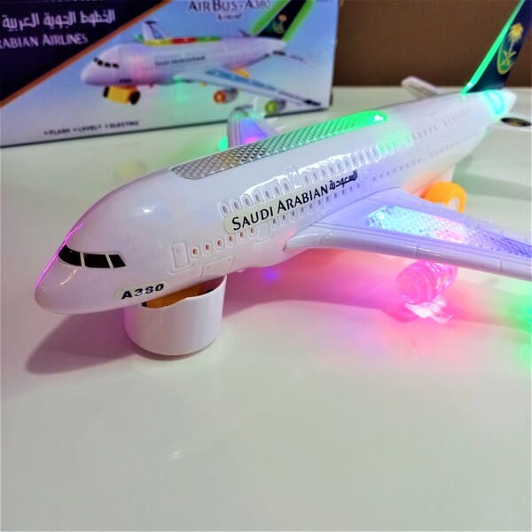 747 Saudi Arabia Airlines Airplane Battery Operated Toy Light Sound Ch-132Sd
