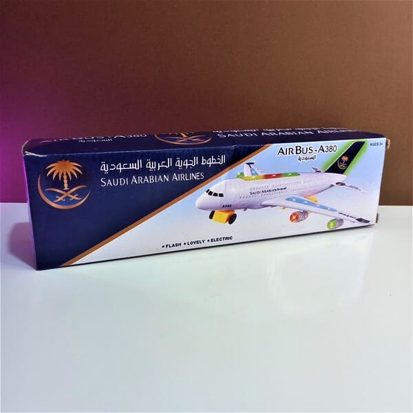 747 Saudi Arabia Airlines Airplane Battery Operated Toy Light Sound Ch-132Sd