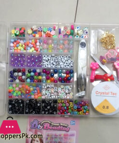 Acrylic Beads Charms Bracelet Necklace for Jewelry Making DIY Set
