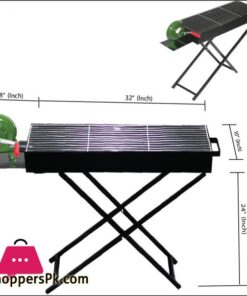 Bar B Que Grill With Manual Blower Large