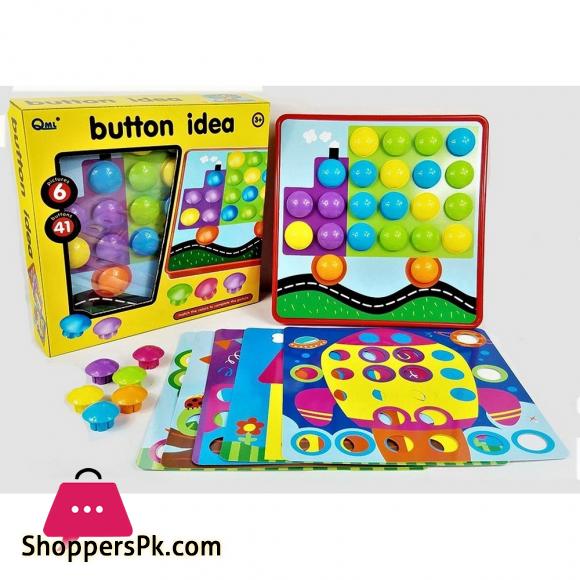 Button Idea Toy For Kids, 12 Pictures, 45 Buttons 4 Button Idea M9B