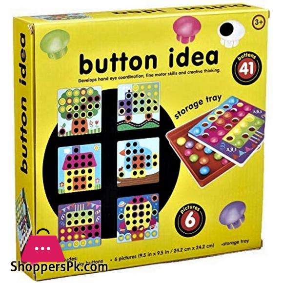Button Idea Toy For Kids, 12 Pictures, 45 Buttons 5 Button Idea M9B