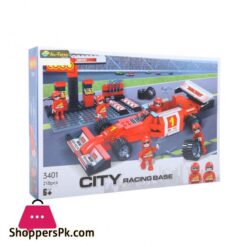 3401 Cogo City Racing Base Blocks 218Pc Hb