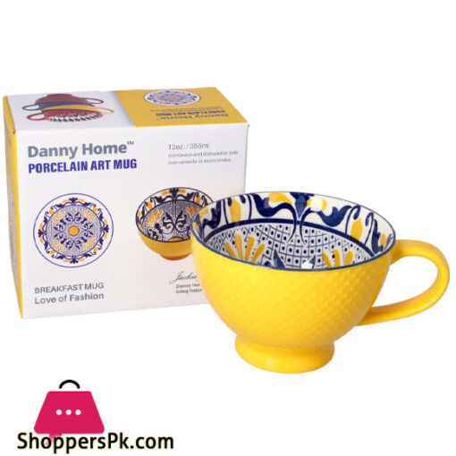 Danny Home Ceramic Potala Dots Mug 355ML 1Pcs