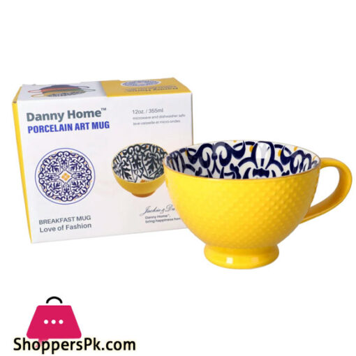 Danny Home Ceramic Seine Mug 355ML 1Pcs