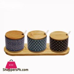 T04 04 3 Piece Jar Set with Tray