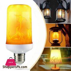 E27 Led Er Flame Light Bulb Simulated Burning Fire Effect Night Lamp