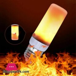 E27 Led Er Flame Light Bulb Simulated Burning Fire Effect Night Lamp