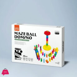EDUCATIONAL 3D MAZE BALL DOMINO RAILWAY PLAYSET TOY 33 PCS