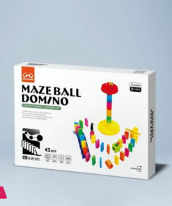 EDUCATIONAL 3D MAZE BALL DOMINO RAILWAY PLAYSET TOY 33 PCS