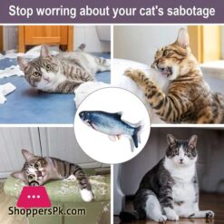 Flopping Fish Cat Toy With Catnip11 Electric Moving Fish Cat Toy Realistic Interactive Moving Cat Kicker Fish Toywiggle Fish Catnip Toys Motion Kitten Toy For Kitty Exercise