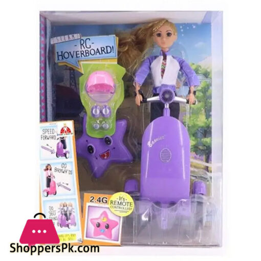Fashion Doll 36 Cm Hoverboard Rc with accessories articulated doll with Hoverboard board board with remote control in plastic Abs rotates 360 degrees both sides Ideal gift for kids birthday