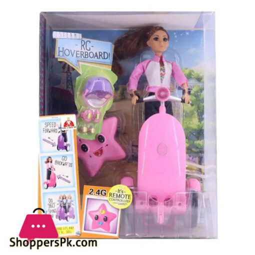Fashion Doll 36 Cm Hoverboard Rc with accessories articulated doll with Hoverboard board board with remote control in plastic Abs rotates 360 degrees both sides Ideal gift for kids birthday