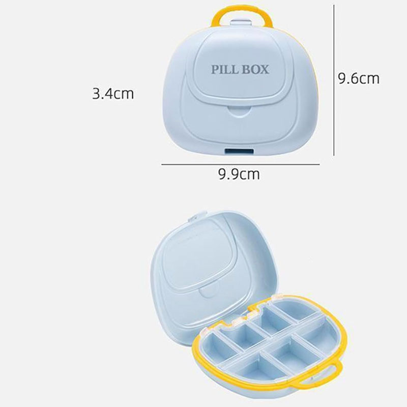 Hand Bag Design 7 Compartment Pill Box Medicine Tablet Holder Dispenser