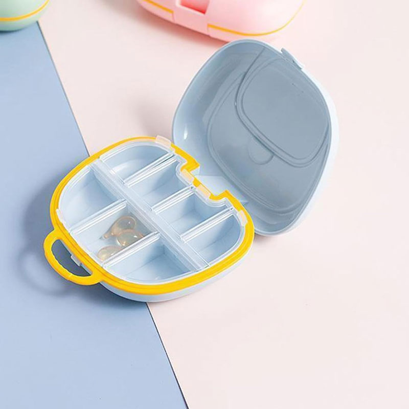 Hand Bag Design 7 Compartment Pill Box Medicine Tablet Holder Dispenser