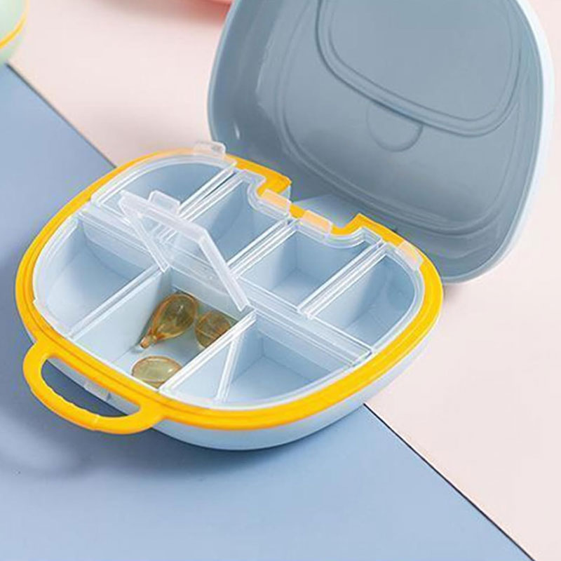 Hand Bag Design 7 Compartment Pill Box Medicine Tablet Holder Dispenser