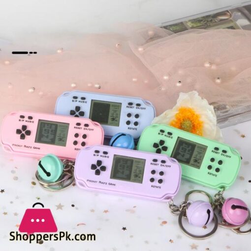 Keychain Toy Trendy Exquisite Workmanship Novel Gift Mini Game Console Keychain for Kids