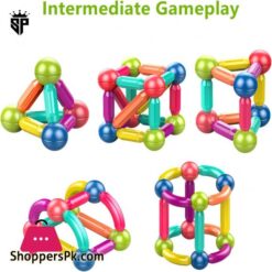 Sp Dealz Magnetic Stick Magnetic Balls And Rods Set Building Sticks Blocks Magnetic Blocks Stem Stacking Magnetic Toys Magnet Educational Toys For Kids Boys And Girls 25Pcs