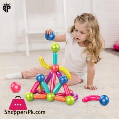 Sp Dealz Magnetic Stick Magnetic Balls And Rods Set Building Sticks Blocks Magnetic Blocks Stem Stacking Magnetic Toys Magnet Educational Toys For Kids Boys And Girls 25Pcs