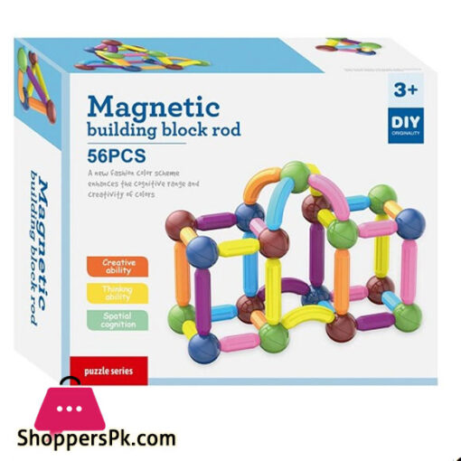 Magnetic Building Block Rod 56 PCS