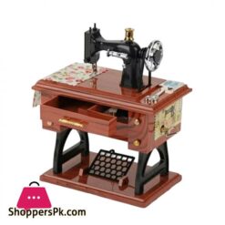Music Box Sewing Machine Music Box European Crafts Retro Sewing Clockwork Home Crafts Decoration Creative Birthday Gift