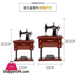 Music Box Sewing Machine Music Box European Crafts Retro Sewing Clockwork Home Crafts Decoration Creative Birthday Gift