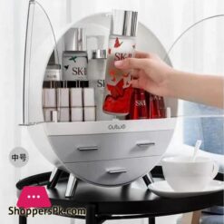 Oval Shaped Cosmetic Organizer