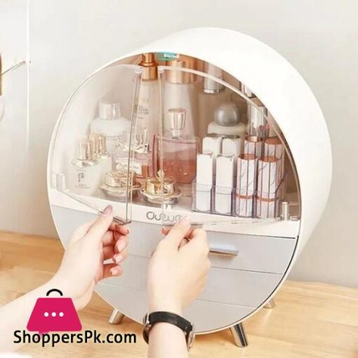 Oval Shaped Cosmetic Organizer
