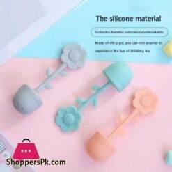 1 Pcs Silicon Tea Leaf Shape Infuser Flower Shape Silicone Infuser With Food Grade Make Tea Bag Filter Creative Stainless Steel Tea