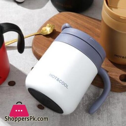 Stainless Steel Coffee Mugs Hot Cold 350ml500ml Drinkware Water Cups Thermos Insulation With cover and Handle Travel Tea Mug